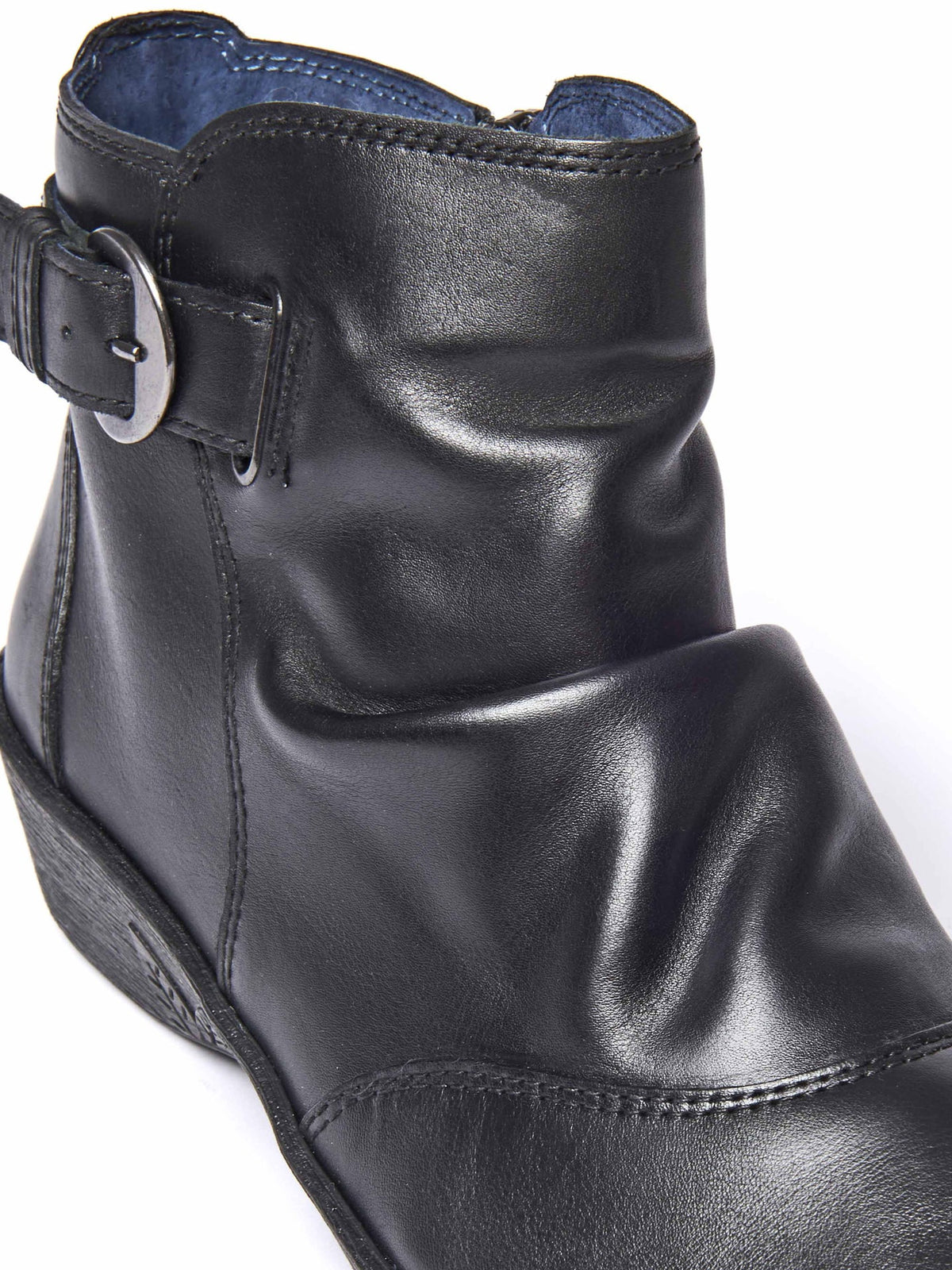 Black slouchy ankle boots - BOURBON 2 BLACK