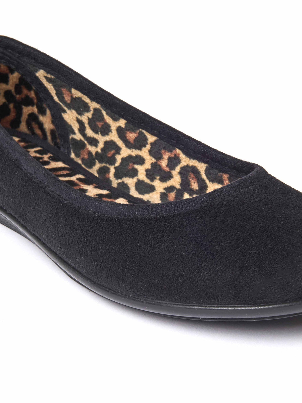 Black textile ballerina slippers - BANOFFEE 2 BLACK