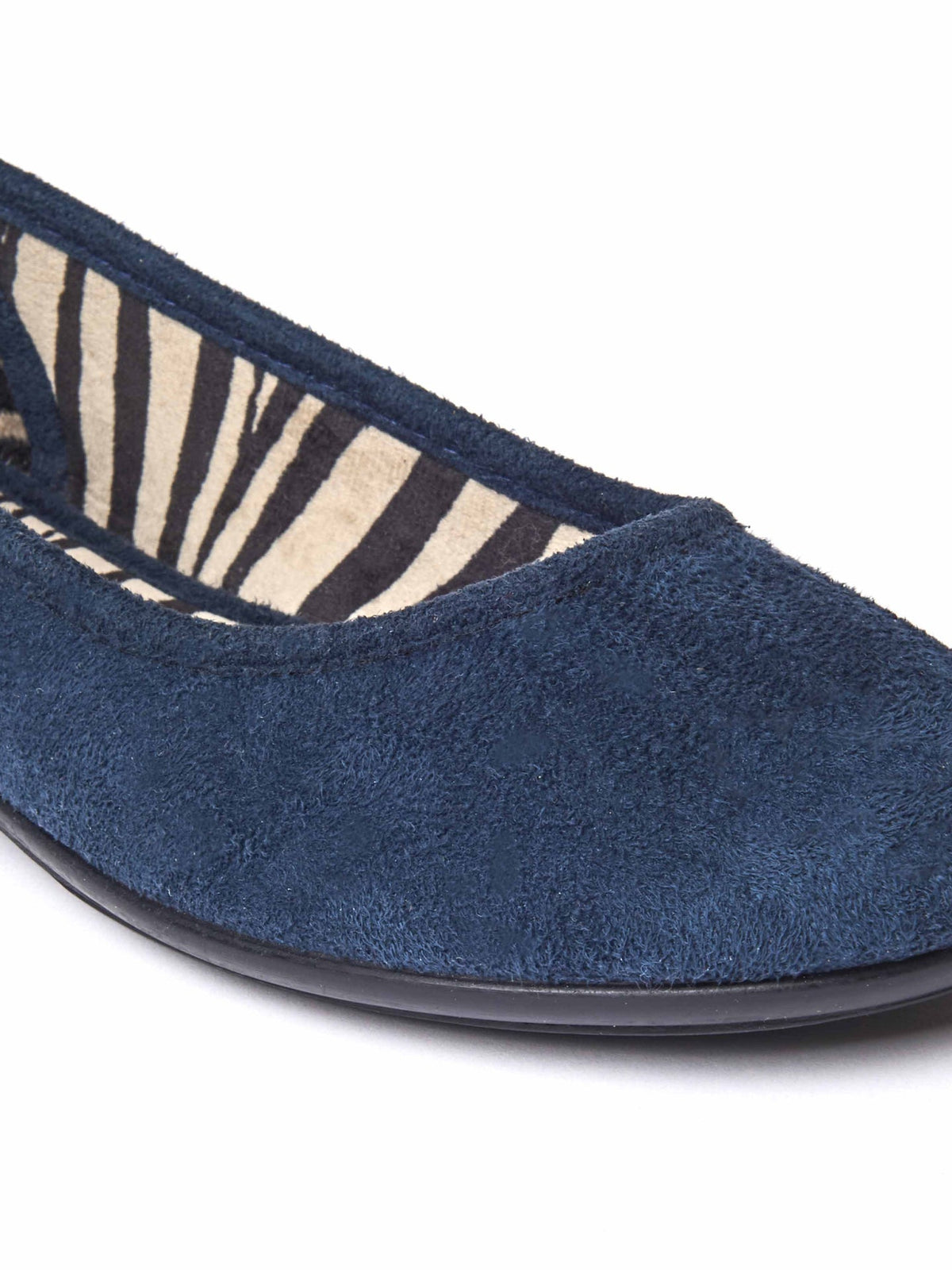 Blue textile ballerina slippers - BANOFFEE 2 INDIGO