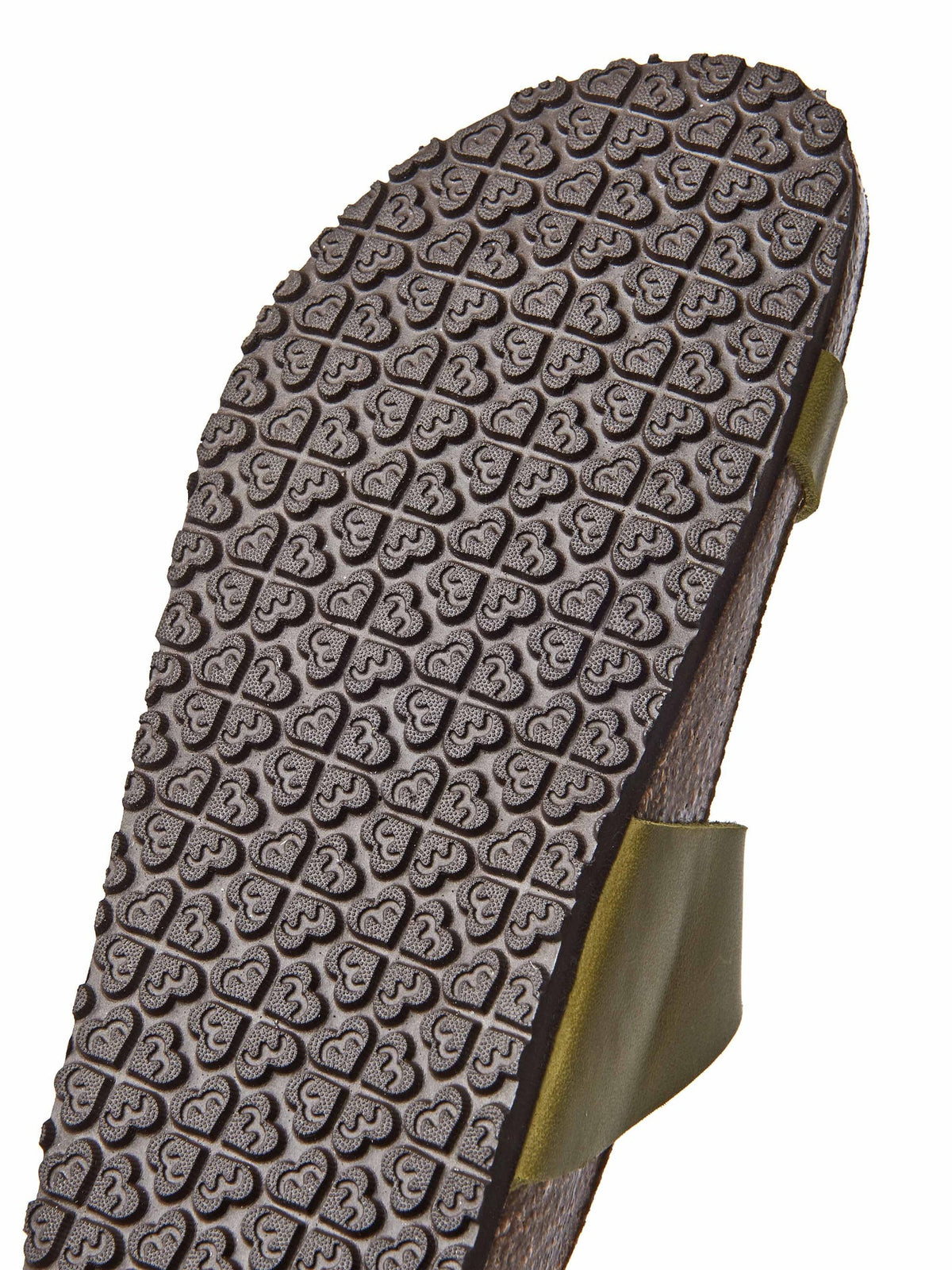 Green toe-post cork footbed sandals - WILMA WAXY PESTO GREEN