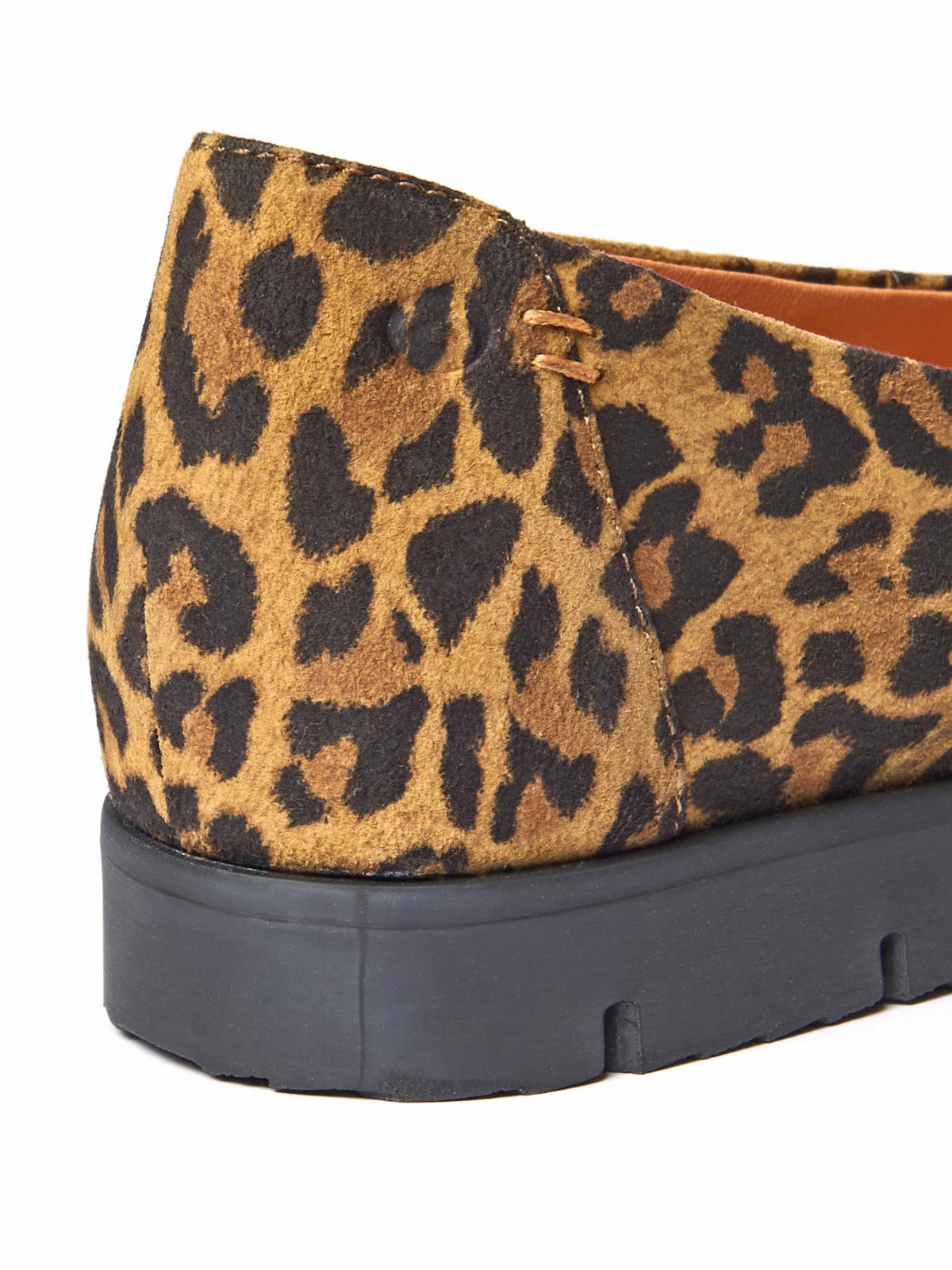 Brown leather slip-on ballet pumps - JIN LEOPARD PRINT