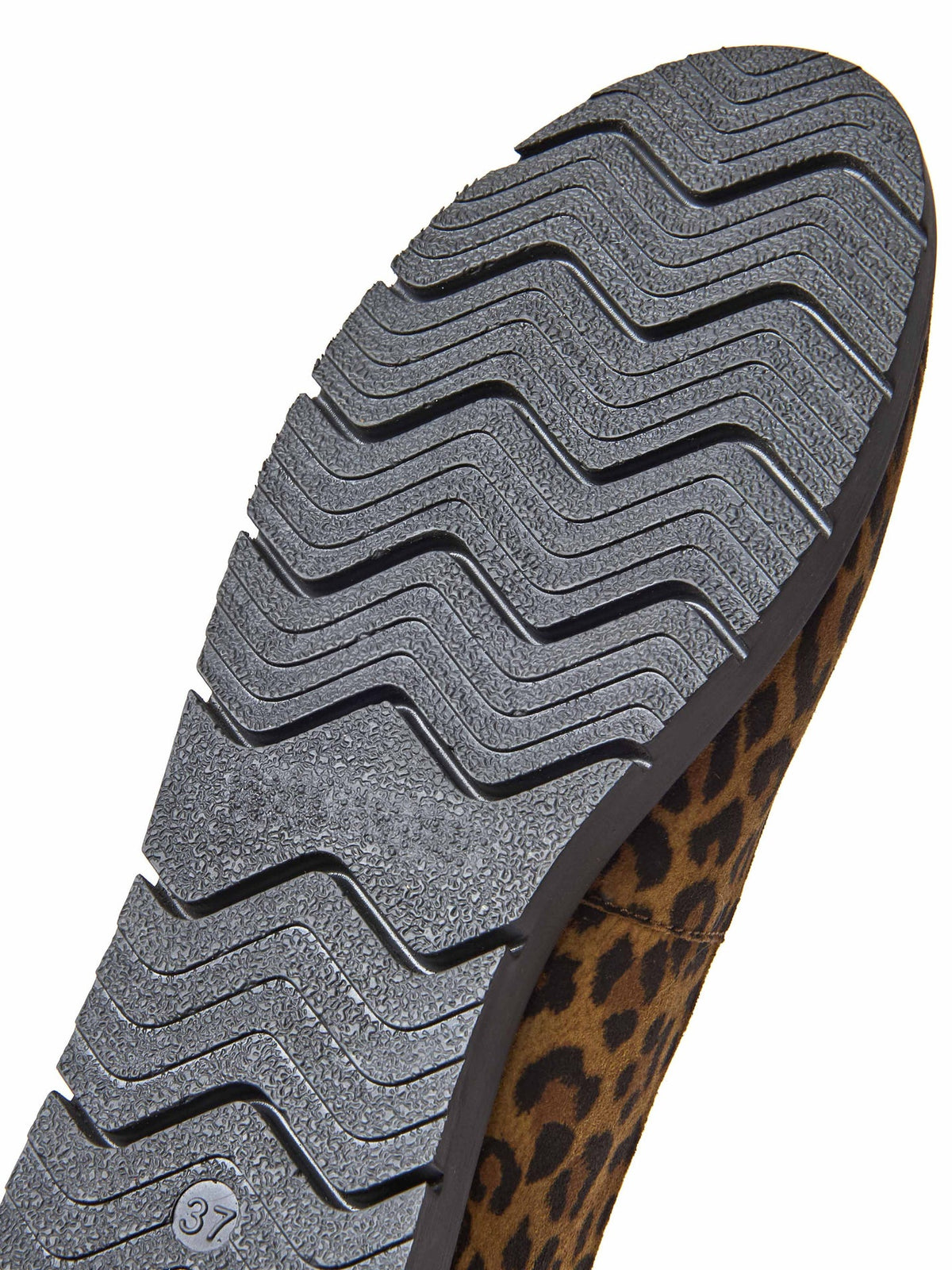 Brown leather slip-on ballet pumps - JIN LEOPARD PRINT