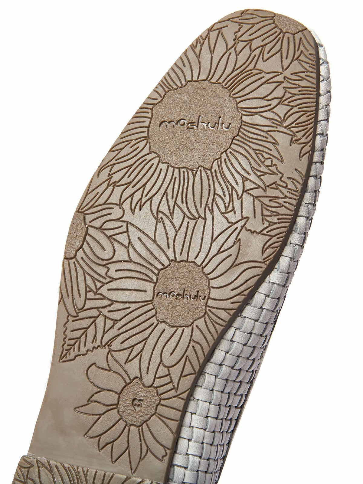 White Woven leather ballet pumps - SWANPOOL WHITE
