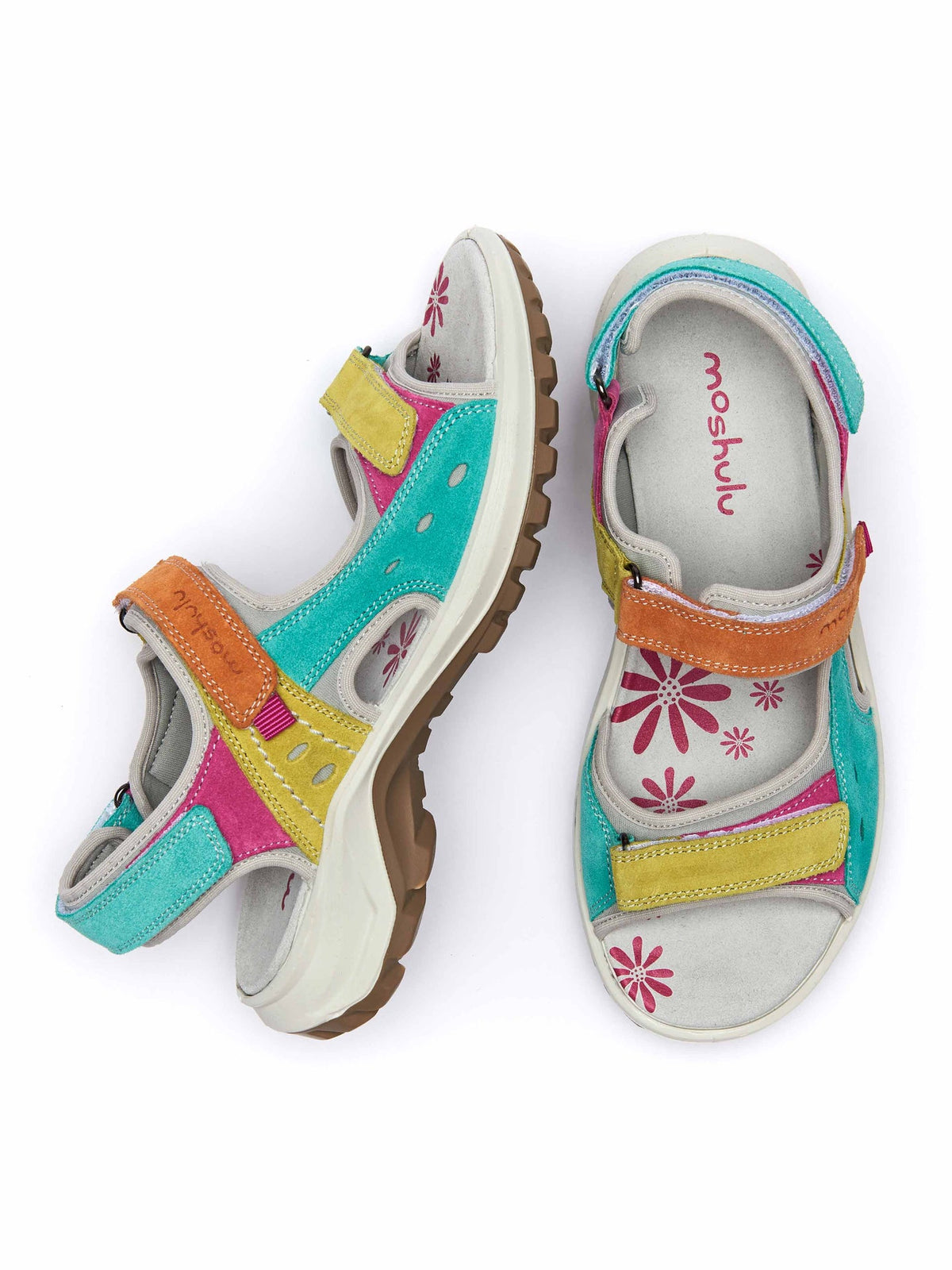 Multi suede adventure sandals - WEMBURY RETRO MULTI
