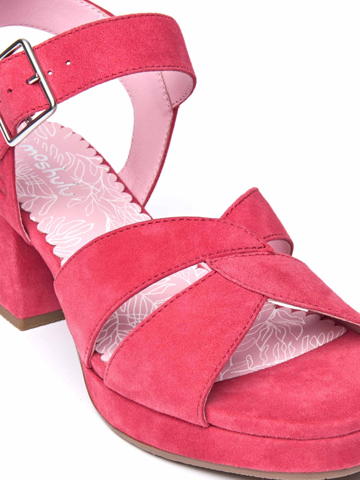 Pink platform cross-over sandal - ARANIKO PARADISE PINK