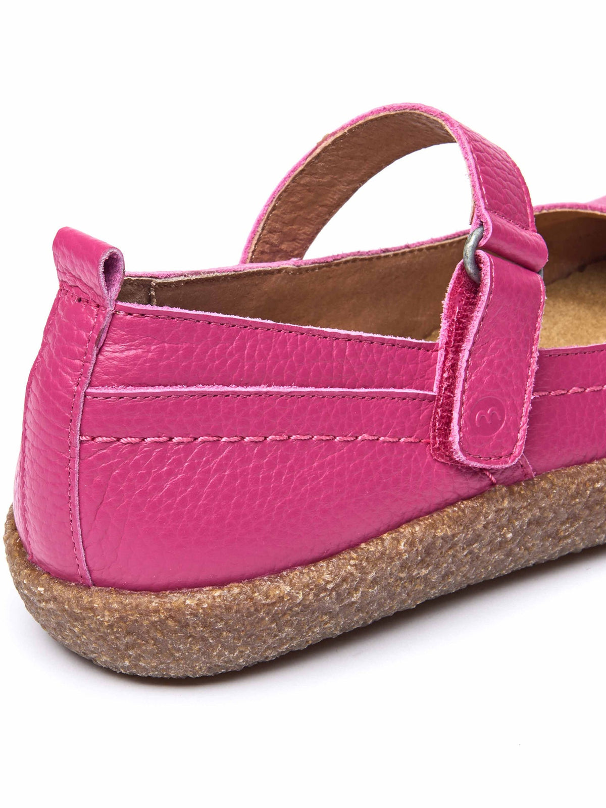 Pink leather Mary Jane clog shoes - PEPPERCOMBE FUCHSIA PINK