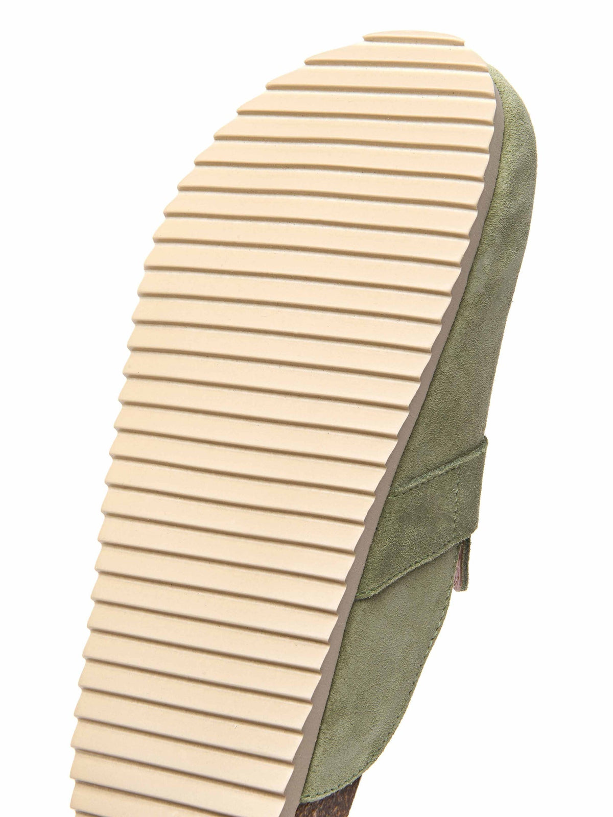 Green suede cork footbed clogs - TULIPA 2 SAGE GREEN SUEDE