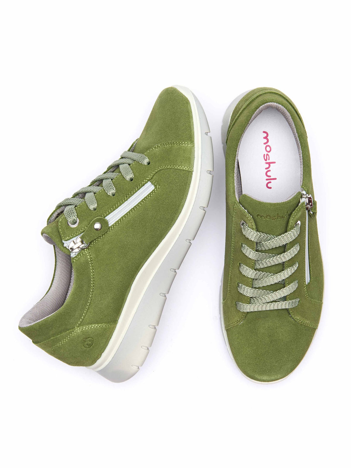 Green Casual lightweight trainers - KENSEY LICHEN GREEN SUEDE
