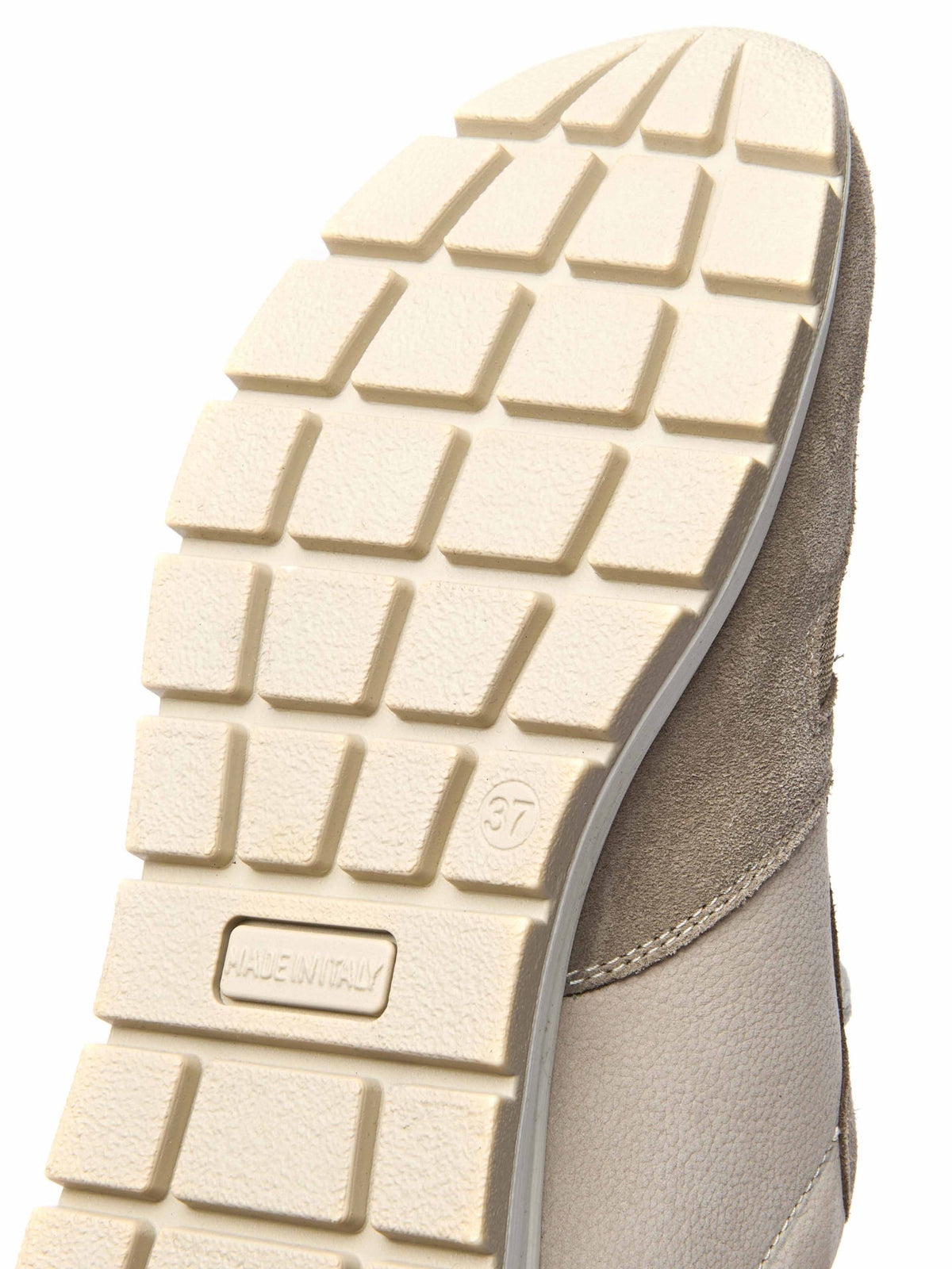 Neutral lace up mesh panel trainers - TERESA SAND MULTI