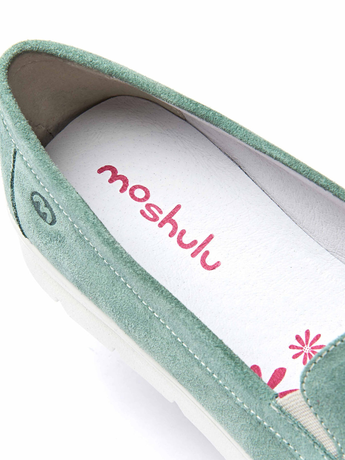 Green casual moccasin loafers - SHEARWATER SEA MIST SUEDE