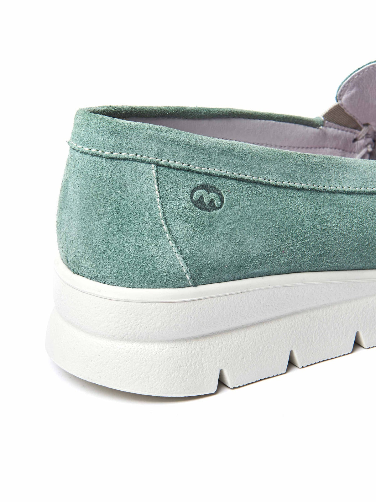 Green casual moccasin loafers - SHEARWATER SEA MIST SUEDE