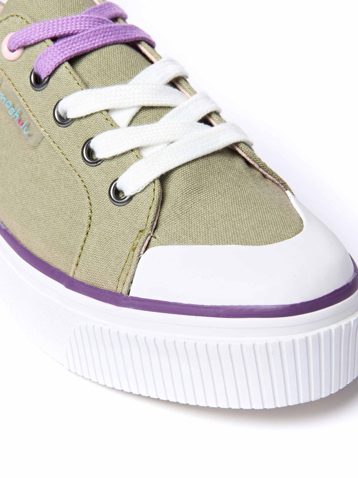Green chunky canvas trainers - LEVAN SAGE GREEN