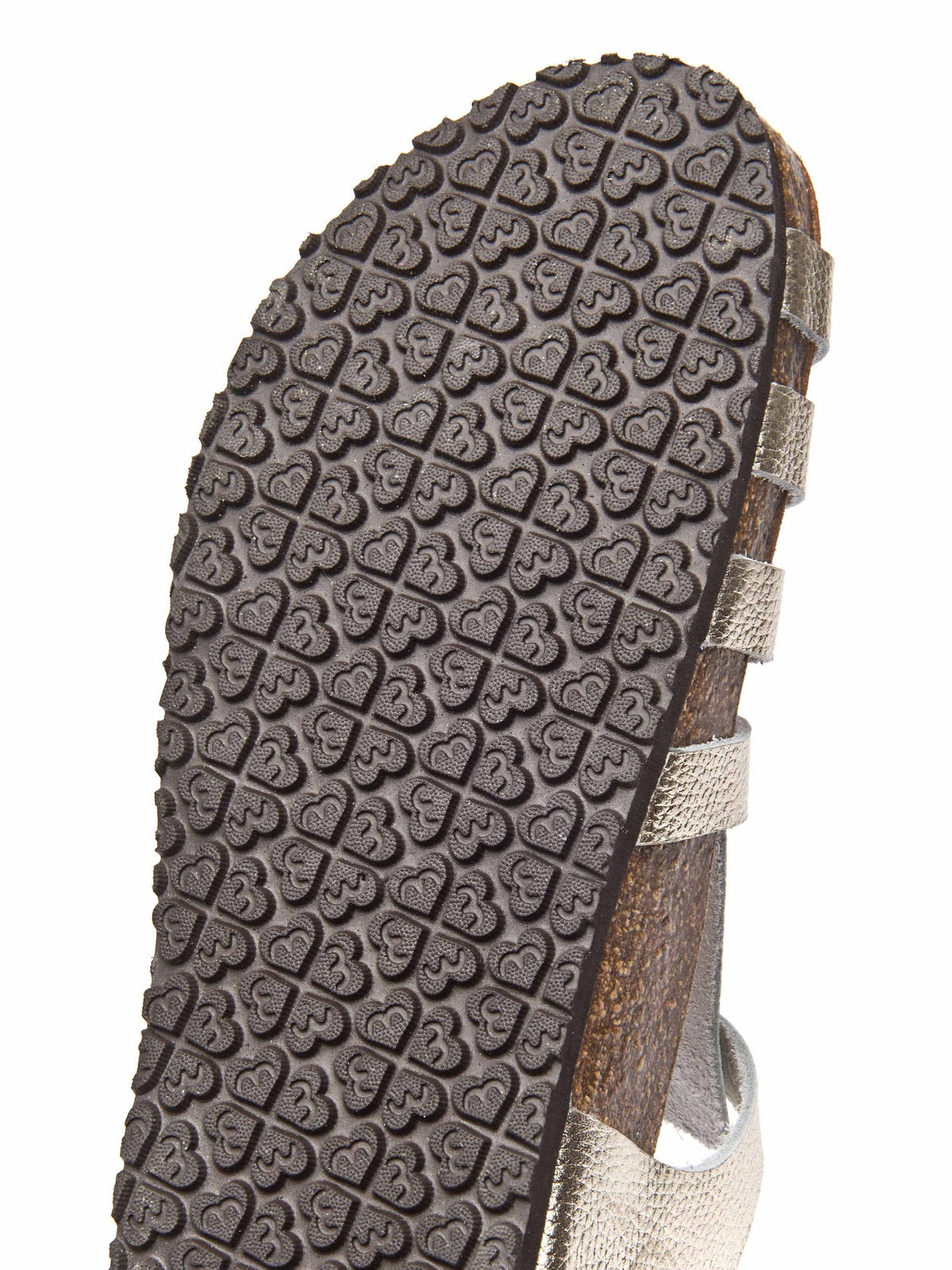 Metallic leather fisherman cork sandals - YARMER GILT METALLIC