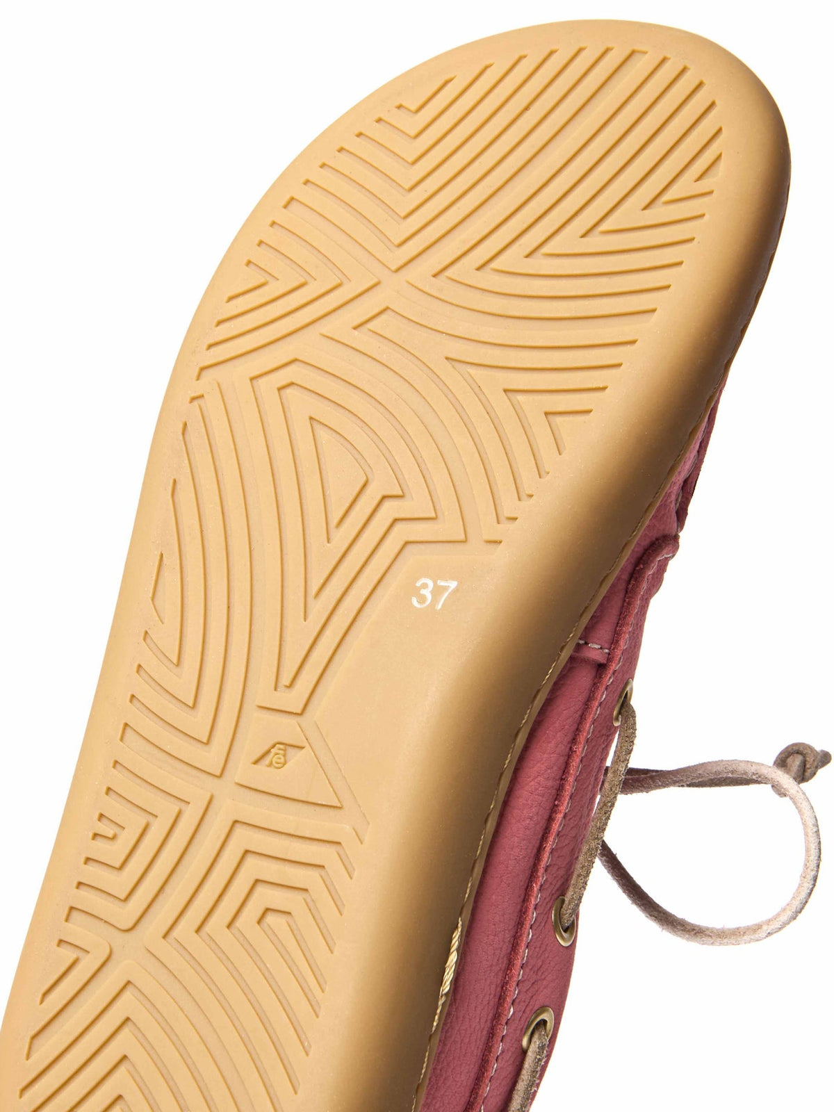 Pink flexible nubuck boat shoes - FOWEY CORAL PINK NUBUCK