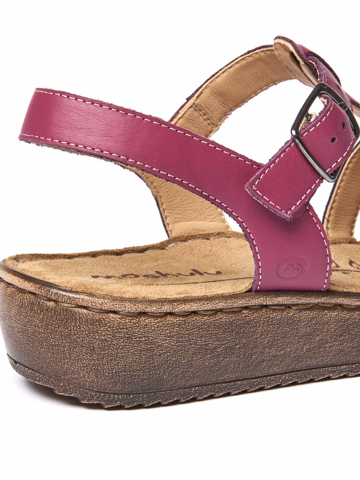 Pink platform wedge strappy sandals - PARADAS FUCHSIA PINK MULTI LEATHER