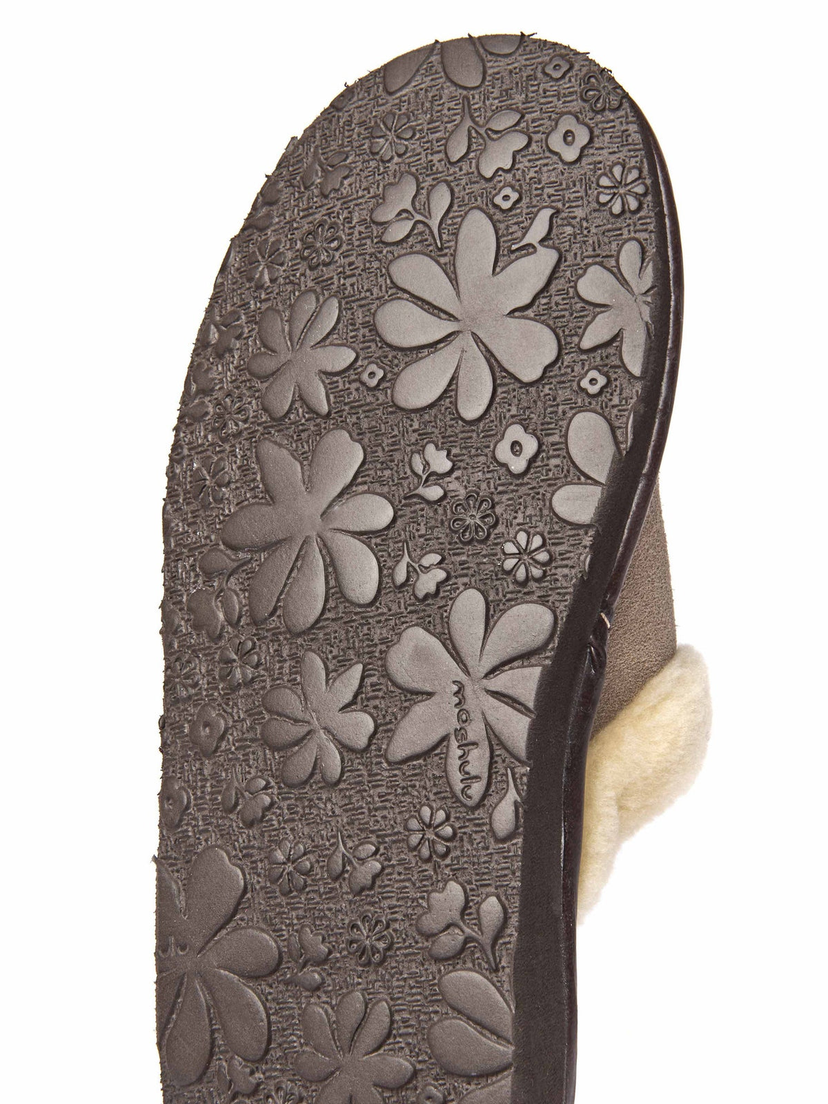 Neutral classic suede mule slippers - VITORIA BEIGE