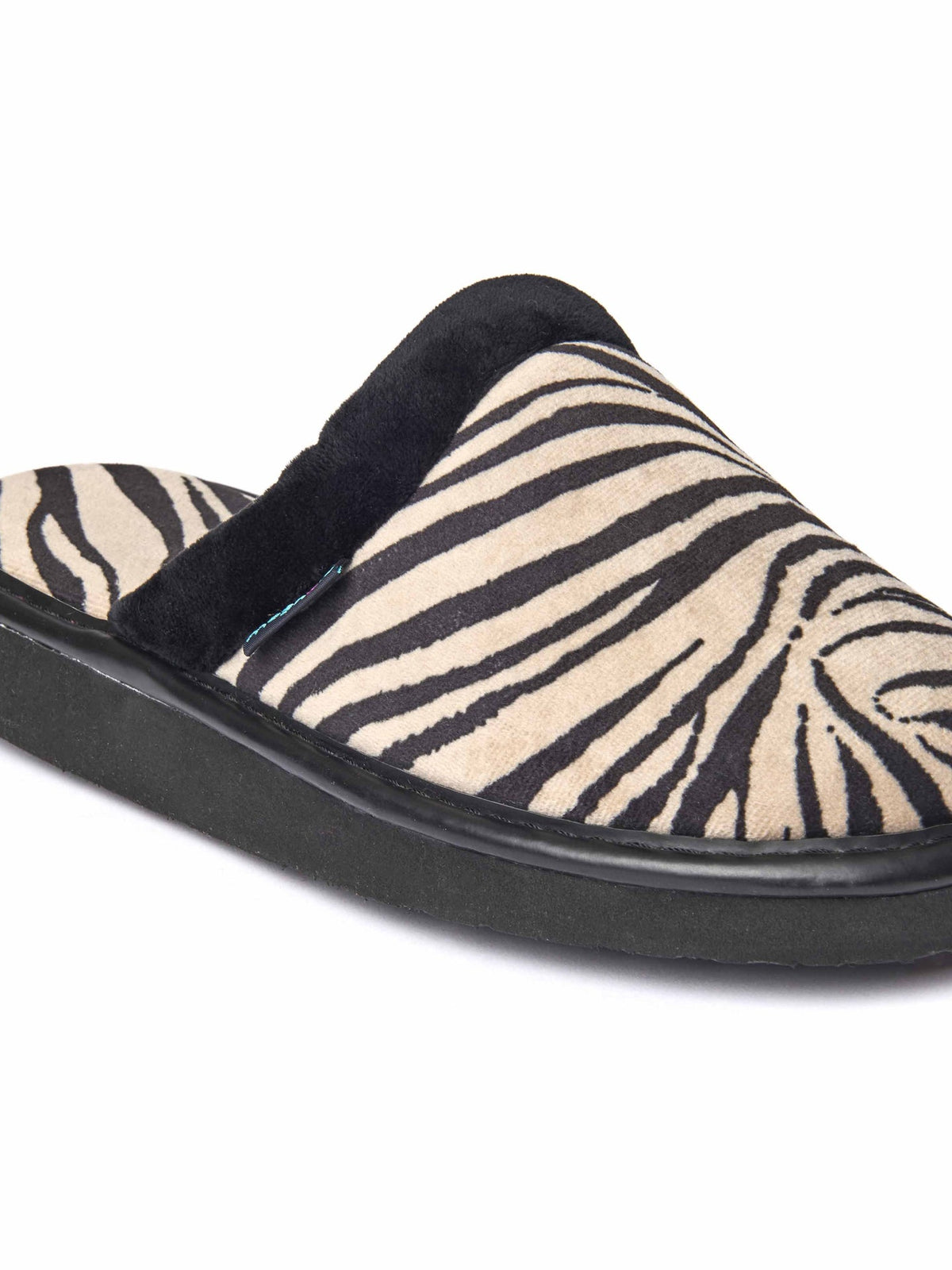 Animal print mule slippers - BABA ZEBRA