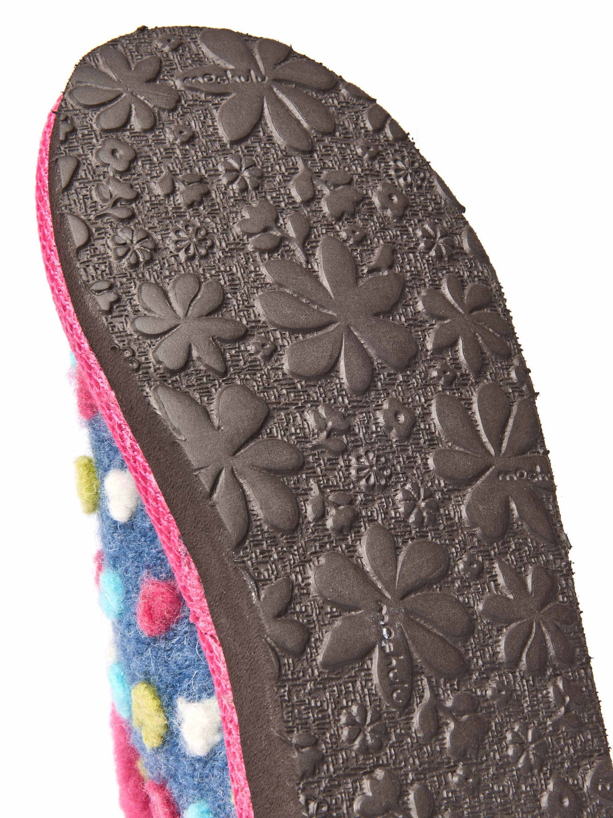 Blue short spotty bootie slippers - BO DENIM