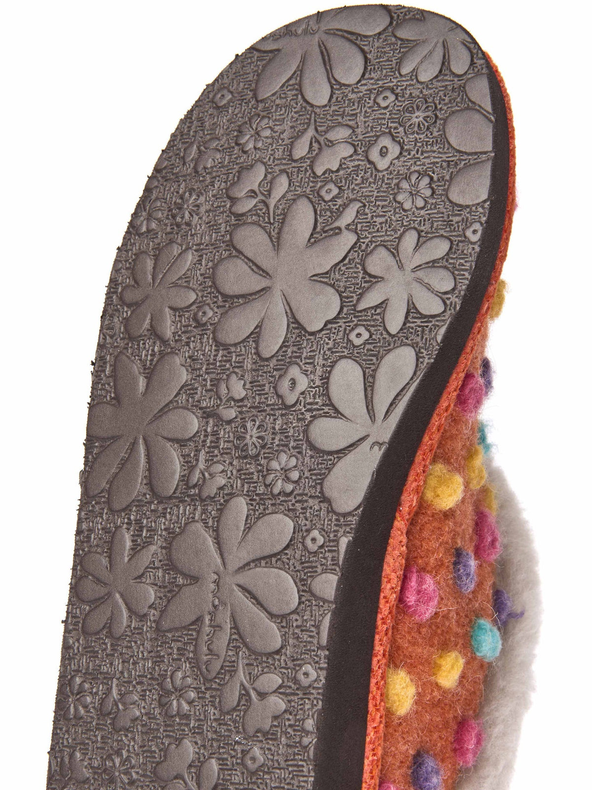 Orange short spotty bootie slippers - BO ORANGE