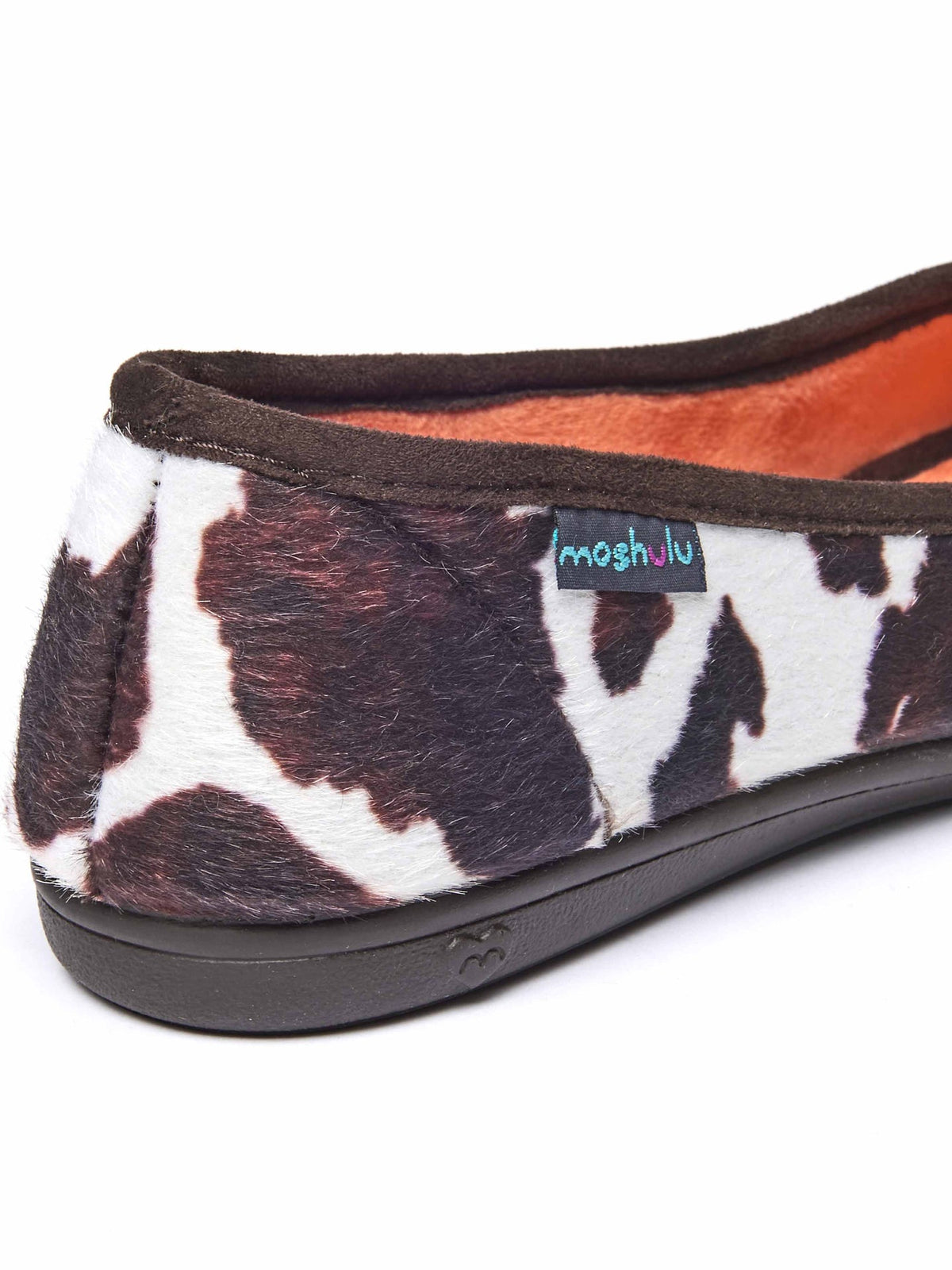 Animal print ballerina slippers - LEONA COW PRINT
