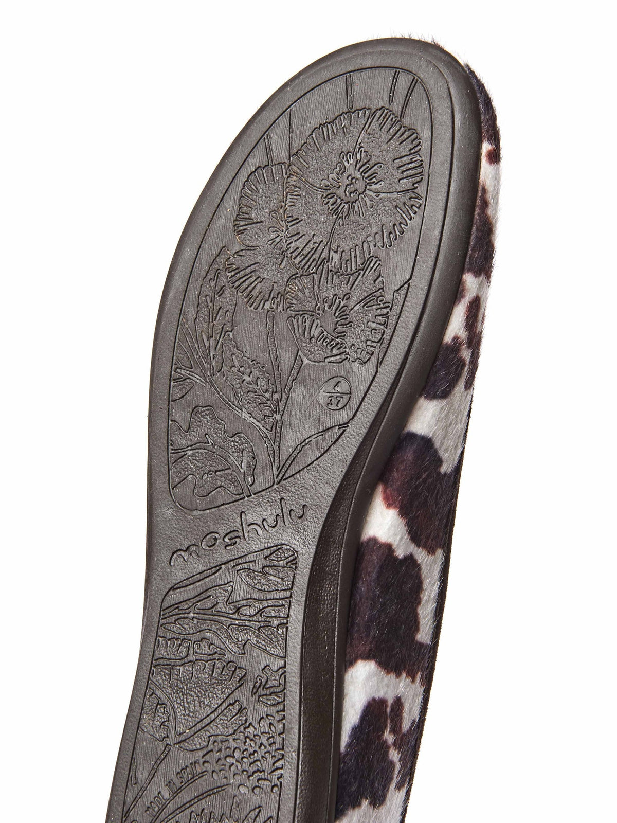 Animal print ballerina slippers - LEONA COW PRINT