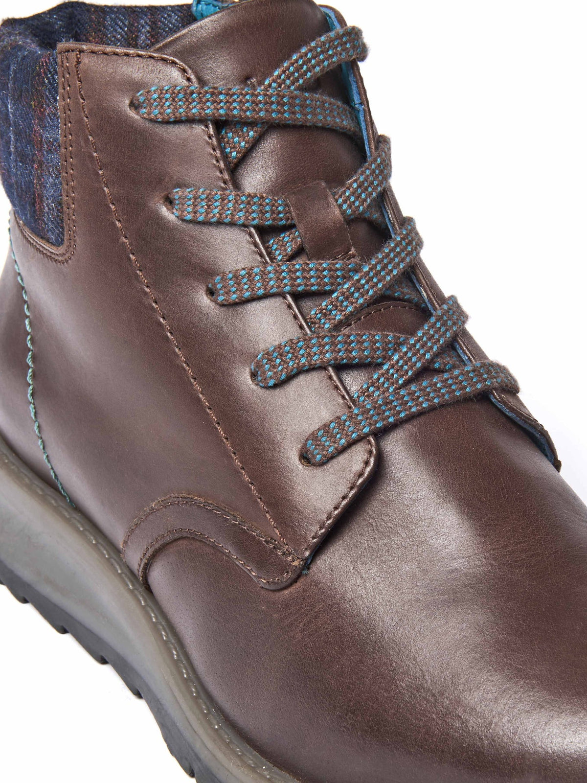 Brown zip up dual-fit ankle boot - LYDD CHOCOLATE WAXY