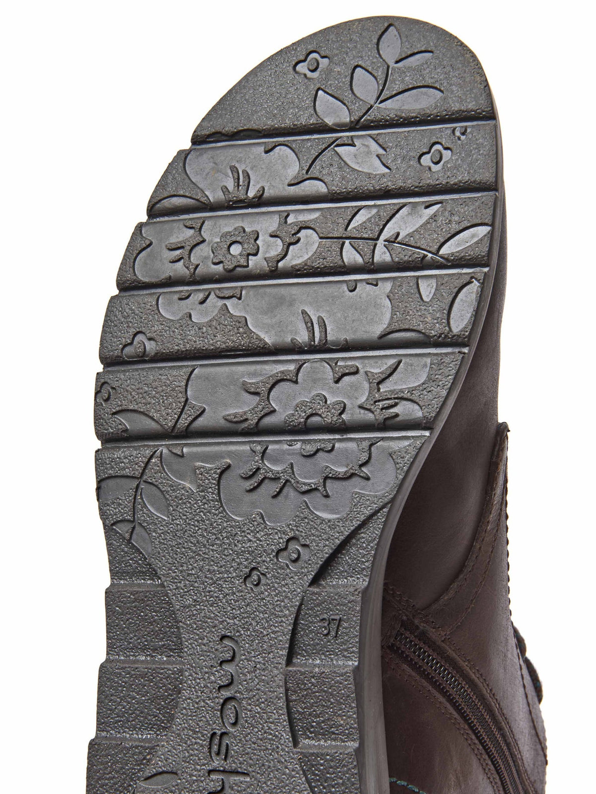 Brown zip up dual-fit ankle boot - LYDD CHOCOLATE WAXY