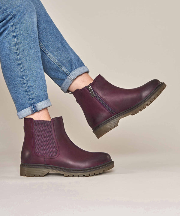 SKERRY 2 PLUM WAXY
