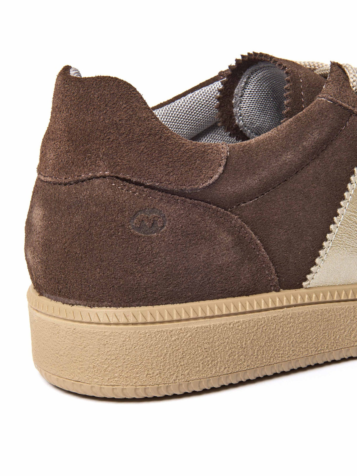 Brown colourful and metallic fashion trainers - JESS BROWN SUEDE