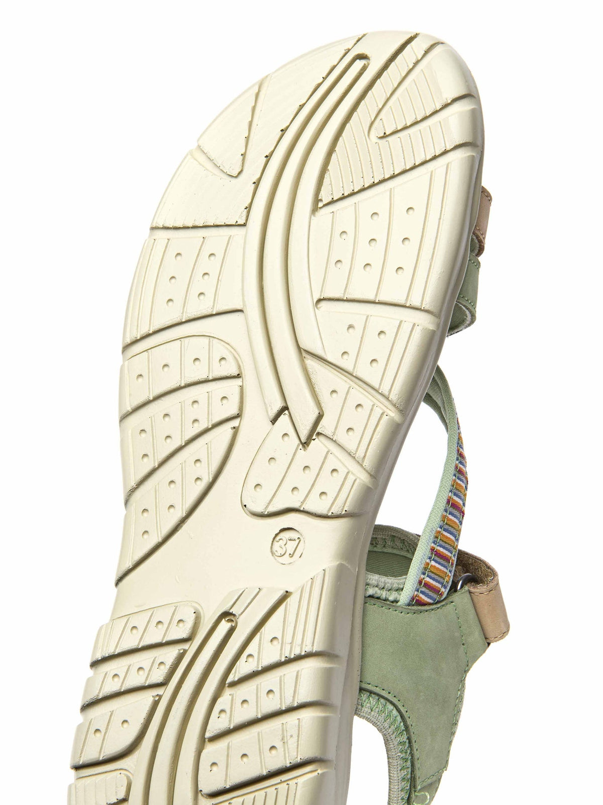Beige slim multistrap adventure sandals - SEVERN SAND NUBUCK