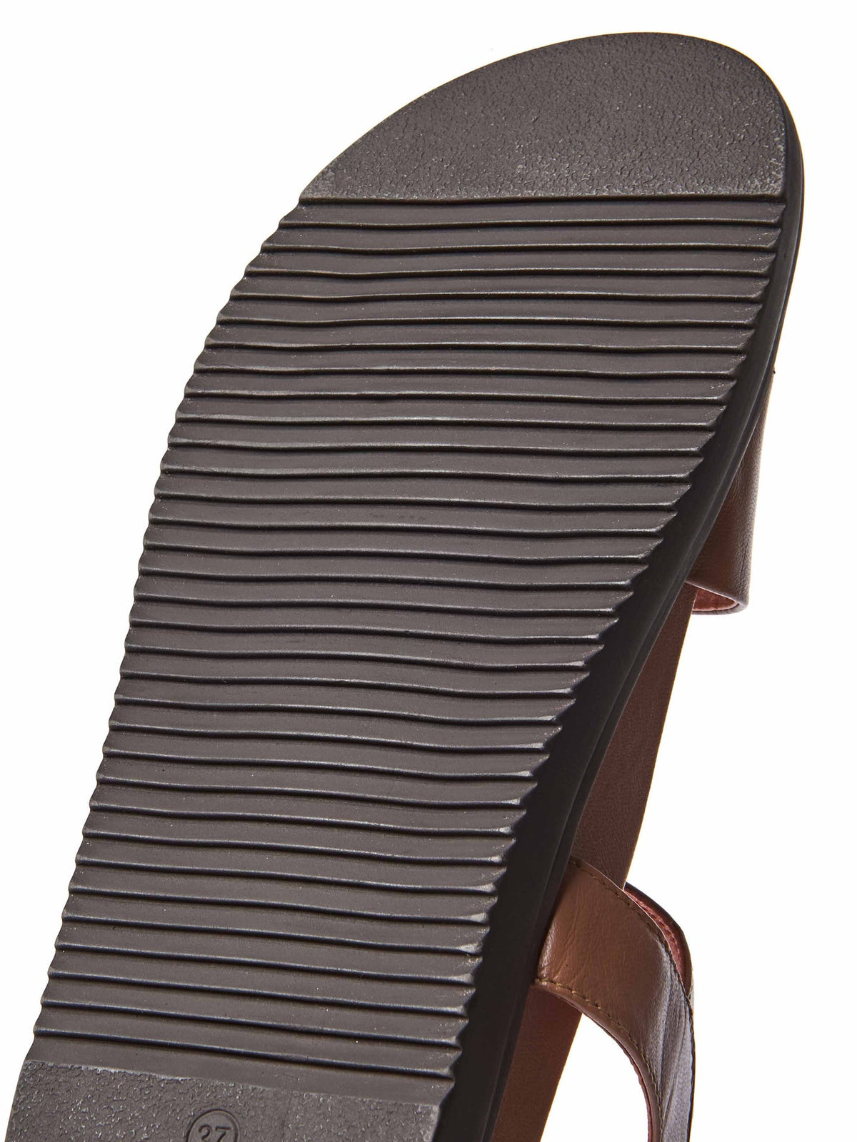 Brown colourful leather buckle sandals - NEWARK 2 TAN LEATHER