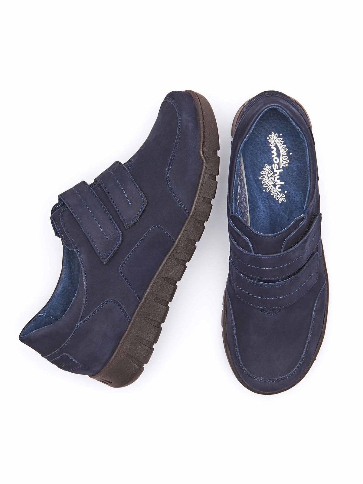 Blue casual flat trainer shoes - BALHAE INDIGO