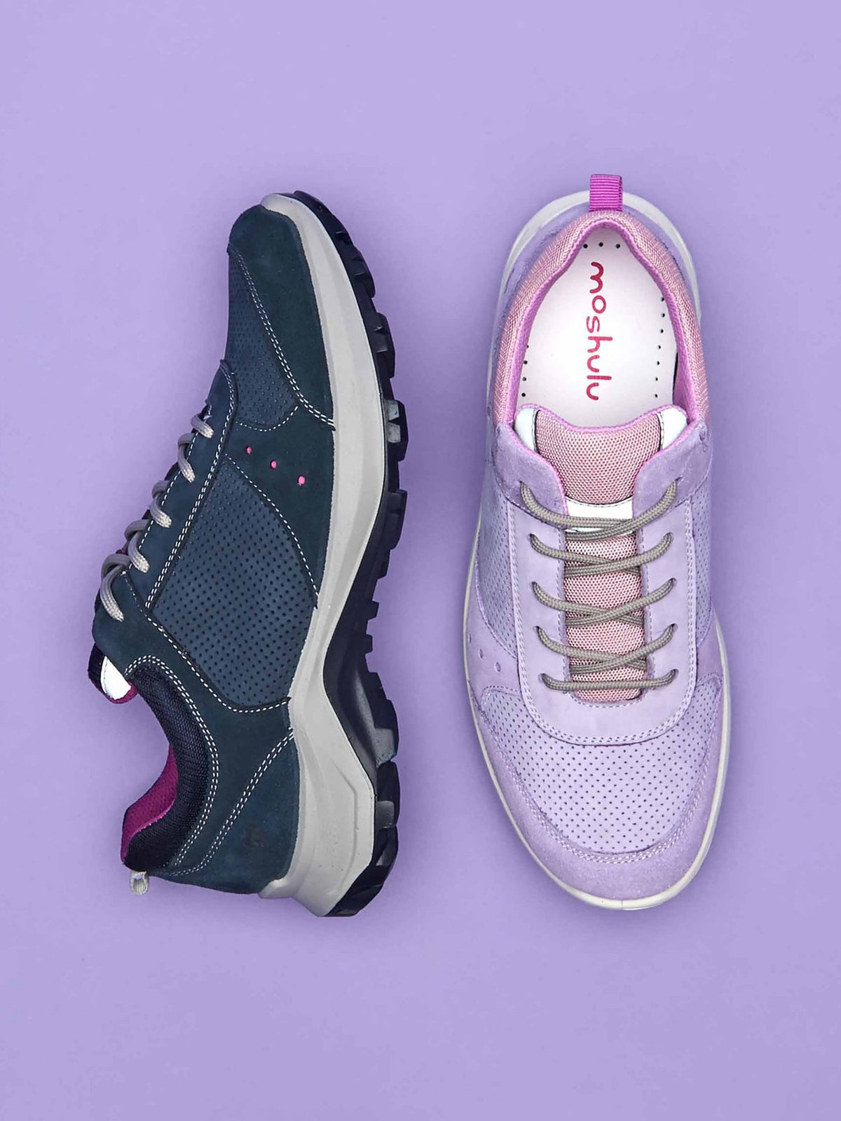 Purple Lace-up trainers - SHALDON LILAC HAZE