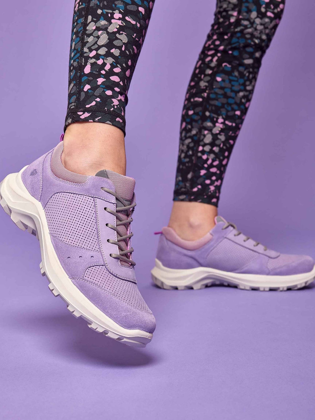 Purple Lace-up trainers - SHALDON LILAC HAZE