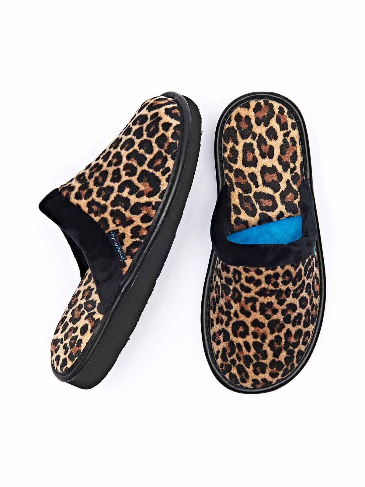 Animal print mule slippers - BABA LEOPARD