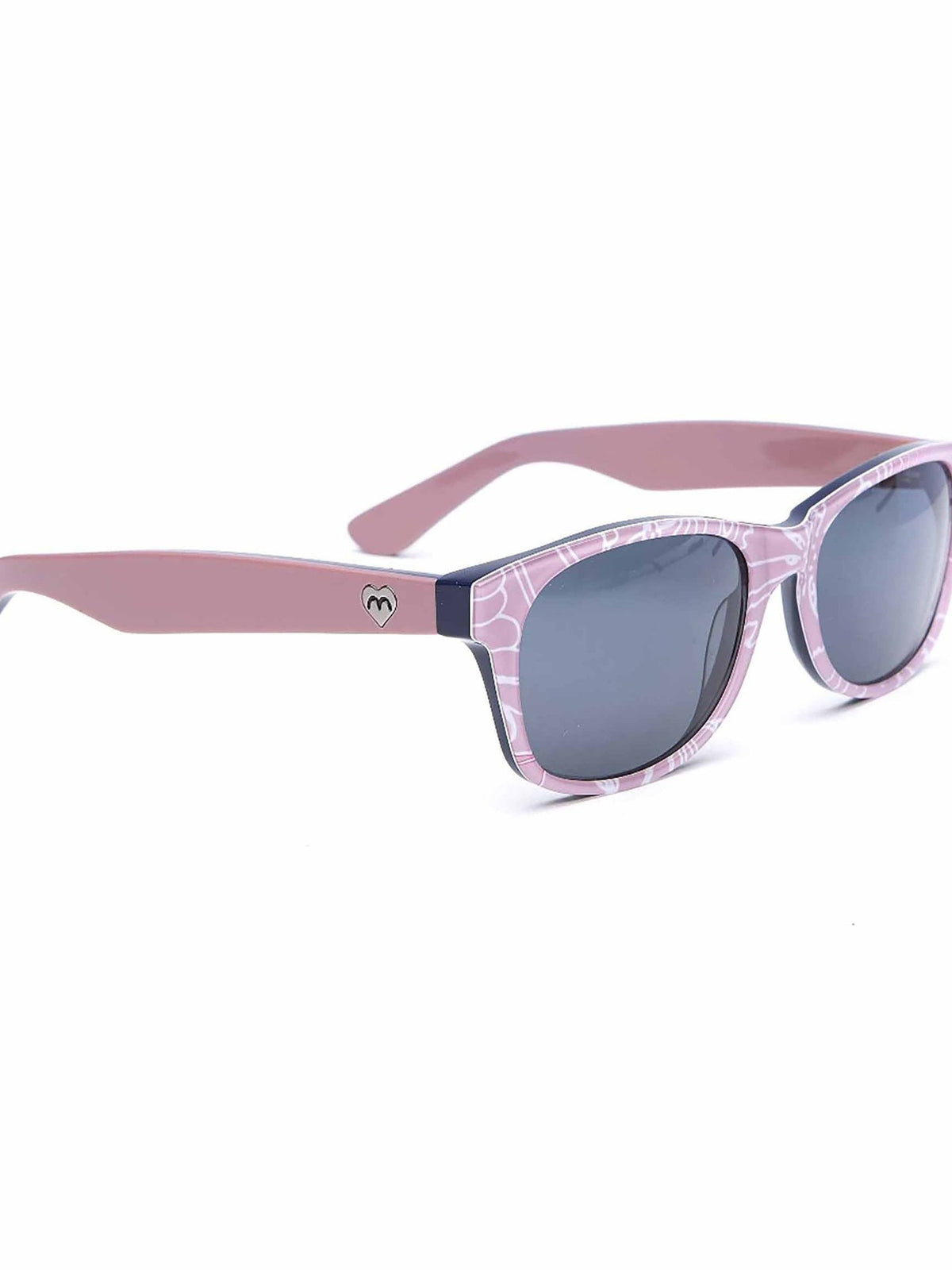 Pink / Purple patterned acetate sunglasses - COCKATIEL MAUVE BOTANICAL