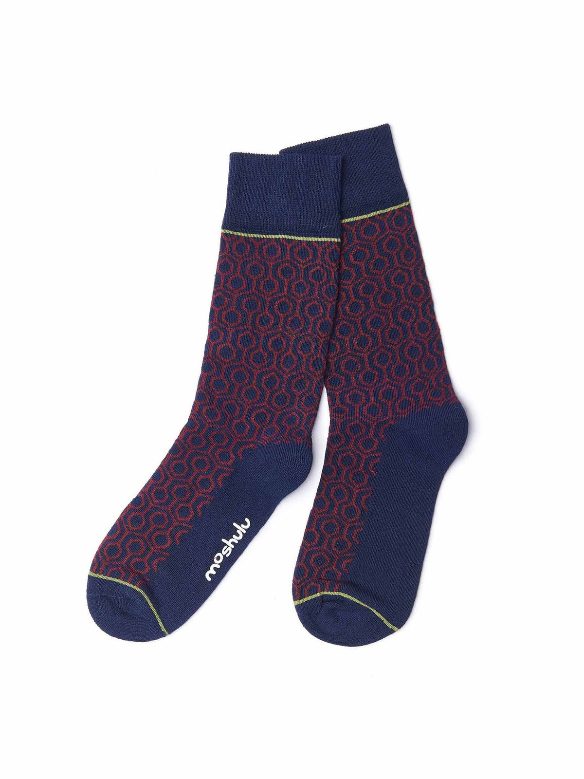 Blue men's cotton-rich socks - ELDER NAVY MULTI