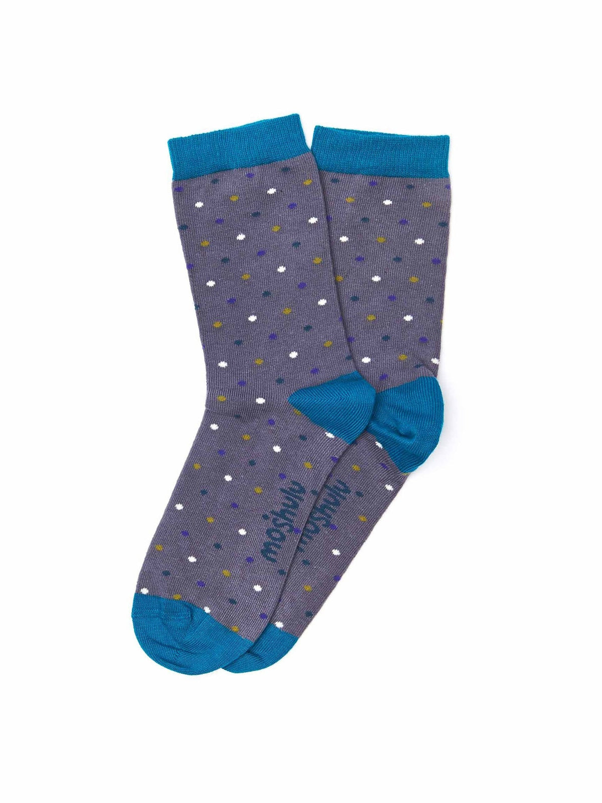 Grey ladies' spotty bamboo socks - BUNDT GREY