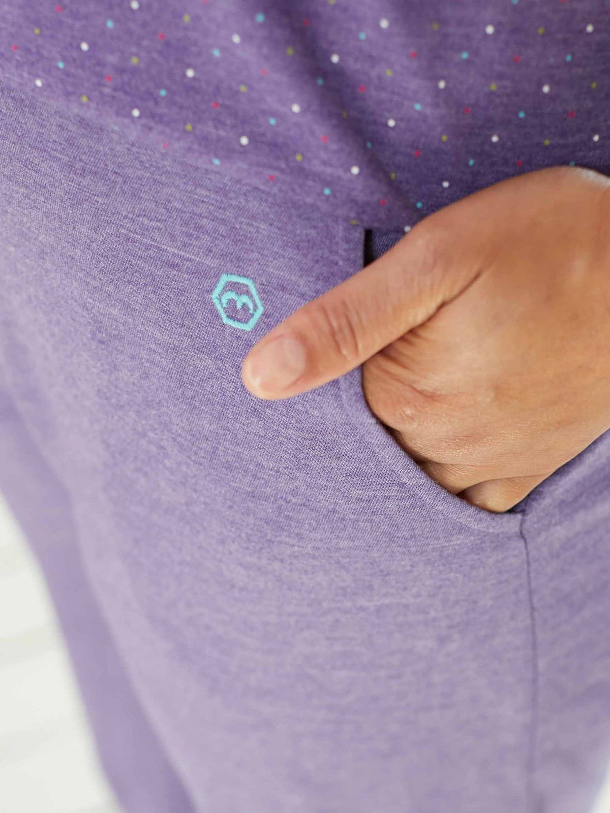 Purple Ladies' loungerwear bottoms - SLUMBER LOUNGE PANTS VIOLET MARL