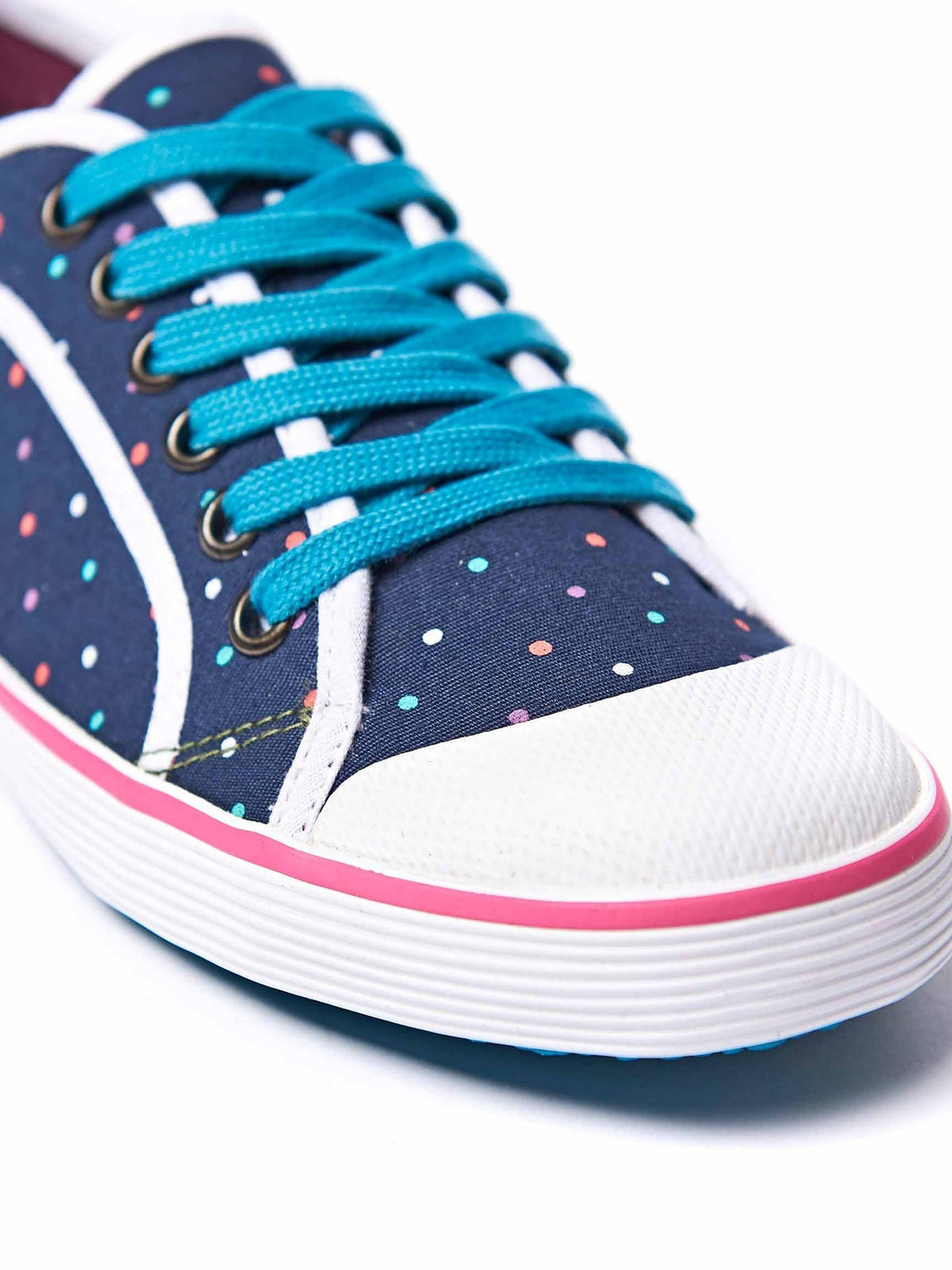 Blue lace-up canvas shoes - CUDDLY TOY 2 INDIGO BLOSSOM