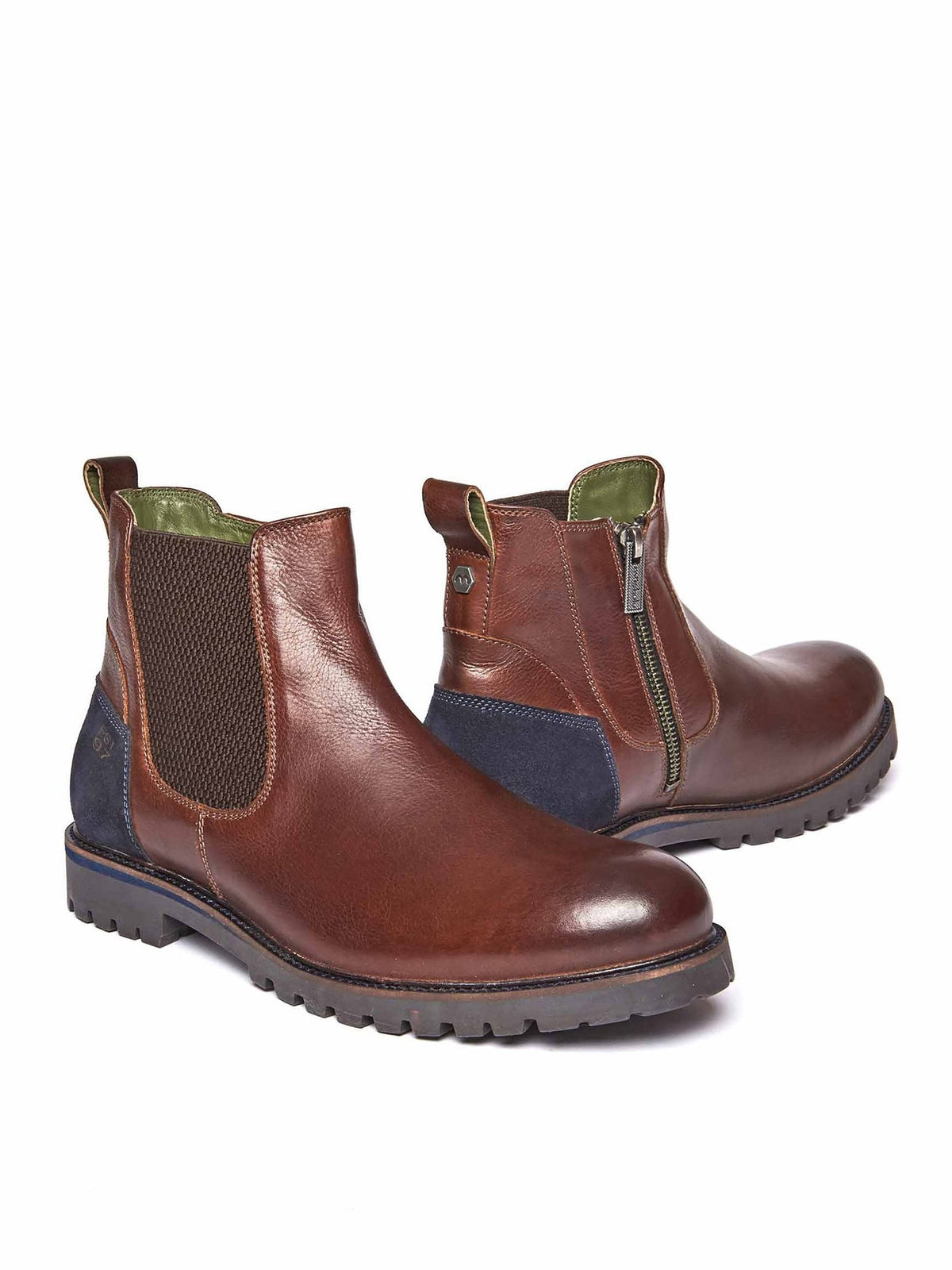 Brown nubuck men's ankle boots - TAILPIPE BROWN