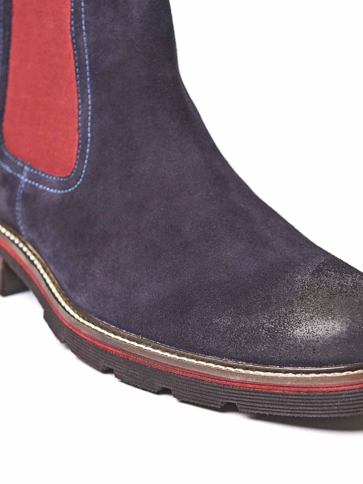 Black leather & suede men's Chelsea boot - CRANKSHAFT 2 BLACK