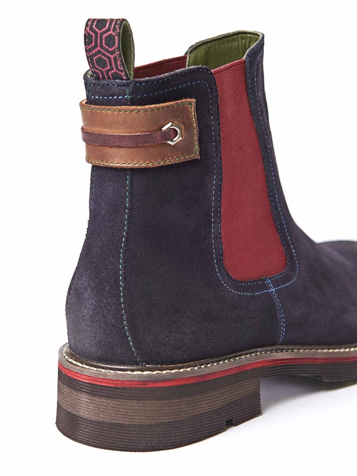 Black leather & suede men's Chelsea boot - CRANKSHAFT 2 BLACK