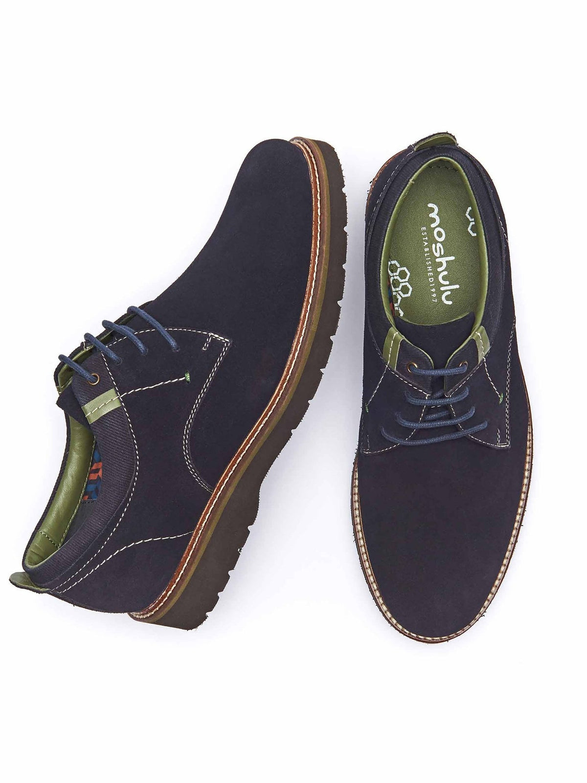 Blue suede shoes - PEAT INDIGO