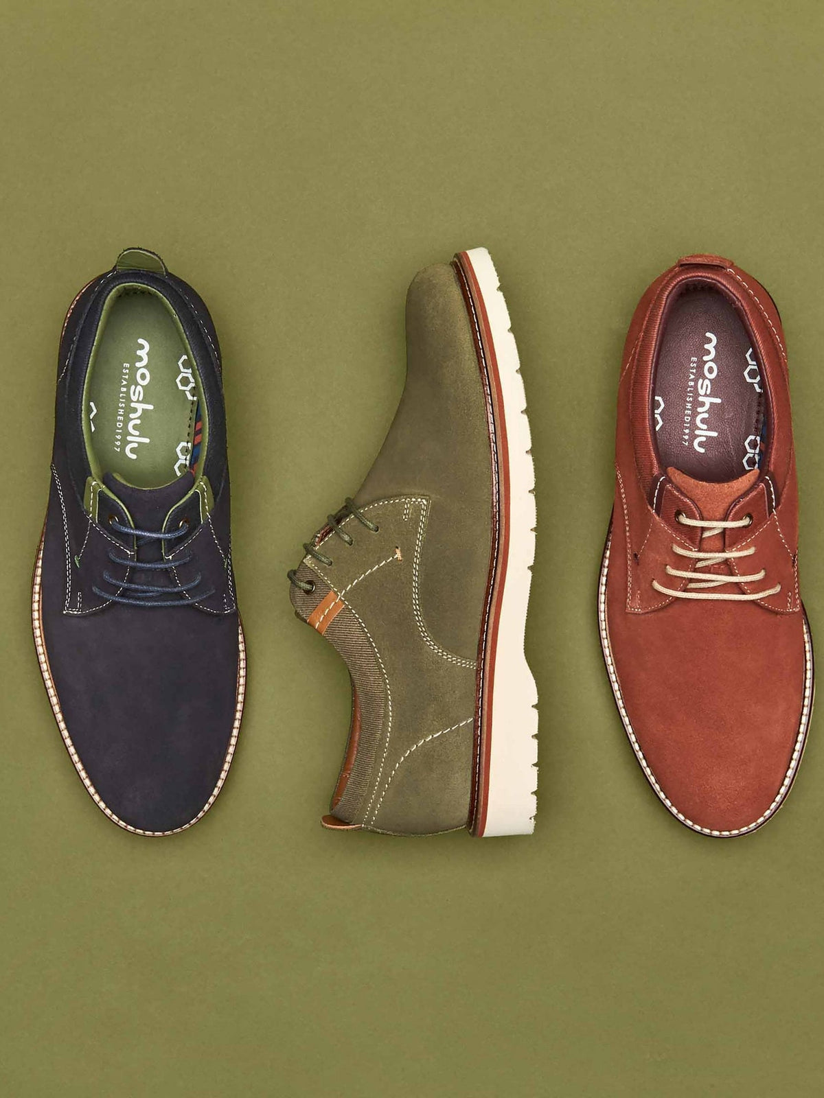 Green suede shoes - PEAT FERN
