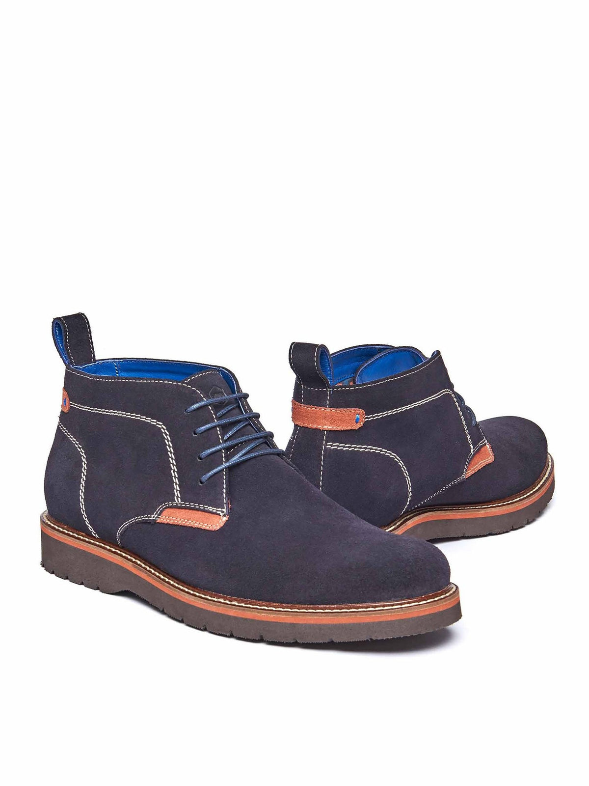 Blue men's ankle boots - HUMUS INDIGO
