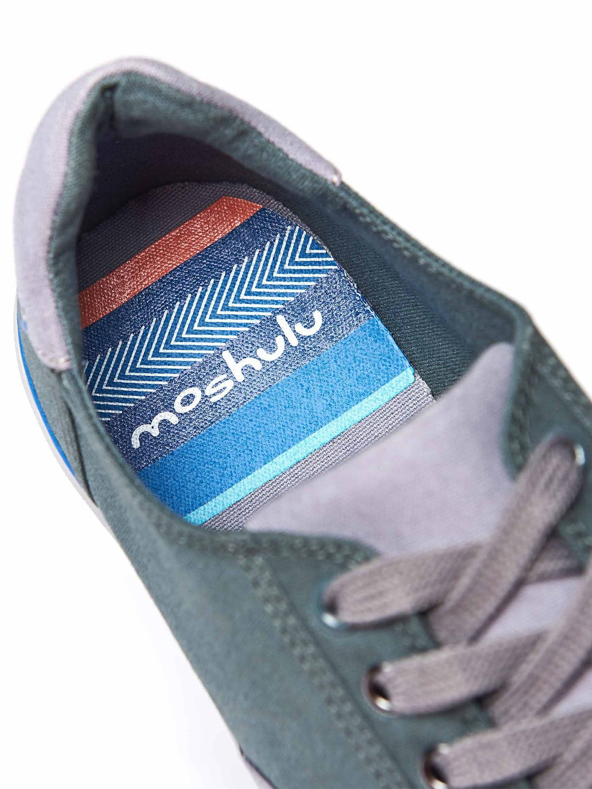 Green men's cotton canvas trainers - DAUB ATLANTIS GREEN