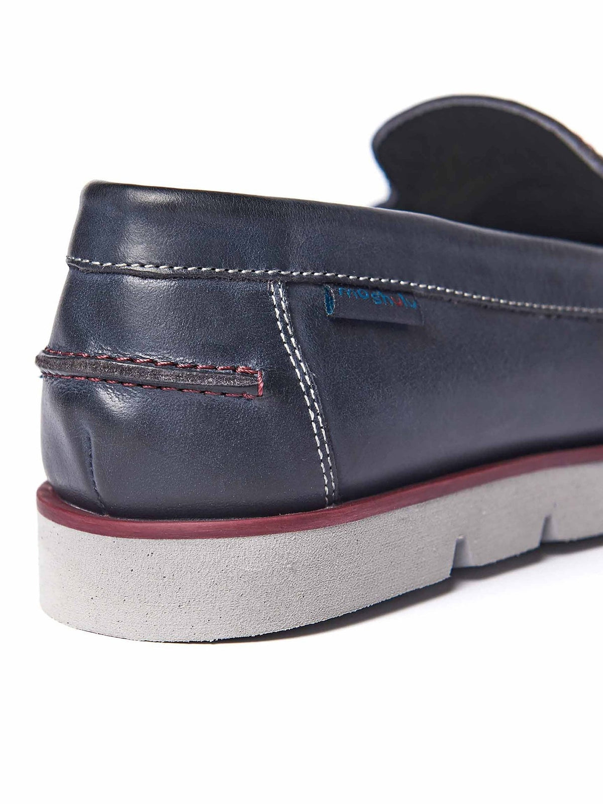 Blue leather moccasin - TARLTON NAVY