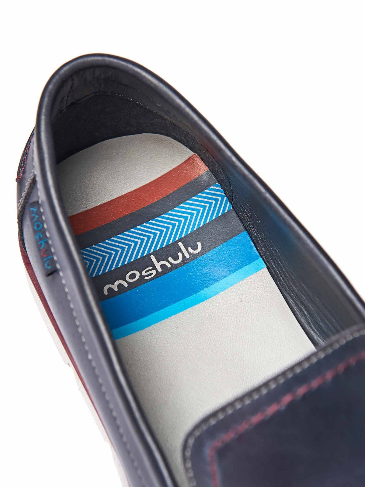 Blue leather moccasin - TARLTON NAVY