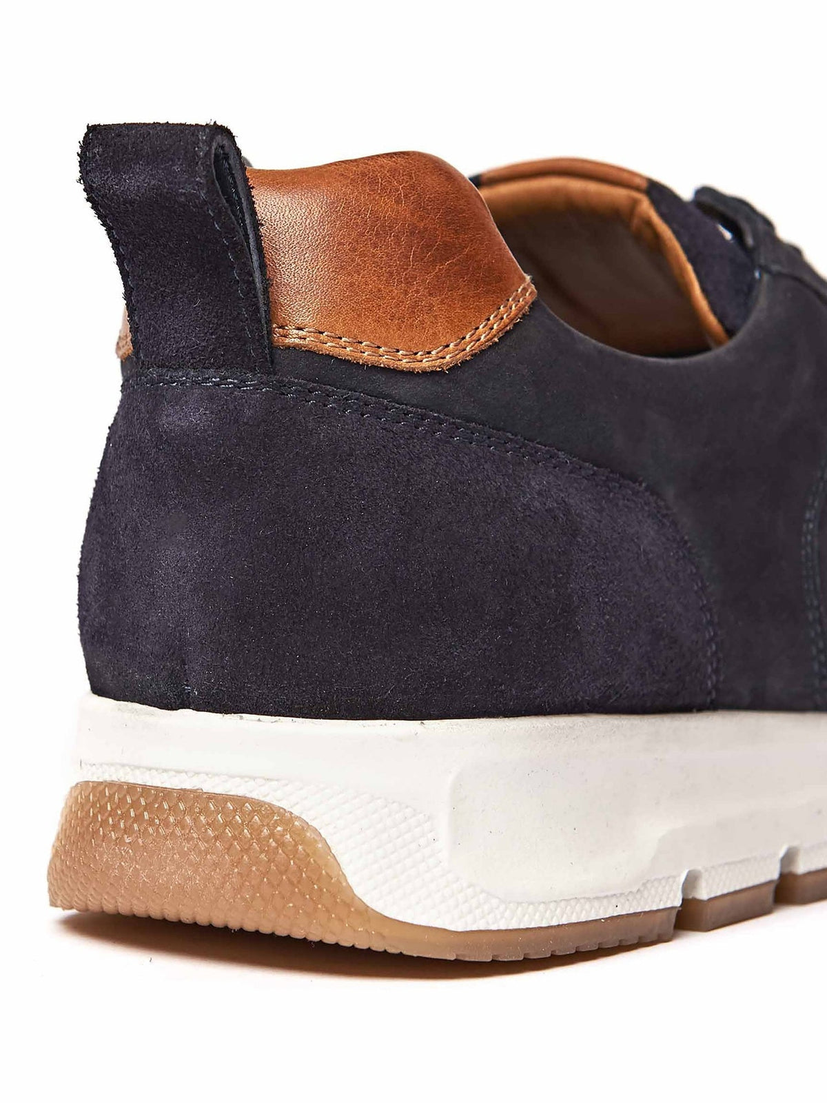 Brown men's nubuck and suede trainers - WINGER TAN